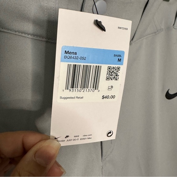 Nike men Vapor Select Knicker Baseball gray cropped Pants size M NWT - Picture 5 of 13